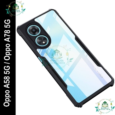 Picture of Xundd Back Cover for Oppo A58 5G / Oppo A78 5G Transparent Hybrid Hard PC Back Bumper Picture of Xundd Back Cover for Oppo A58 5G / Oppo A78 5G Transparent Hybrid Hard PC Back Bumper
