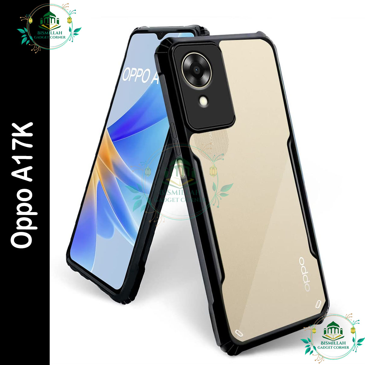 Picture of Xundd Back Cover for Oppo A17K Transparent Hybrid Hard PC Back Bumper