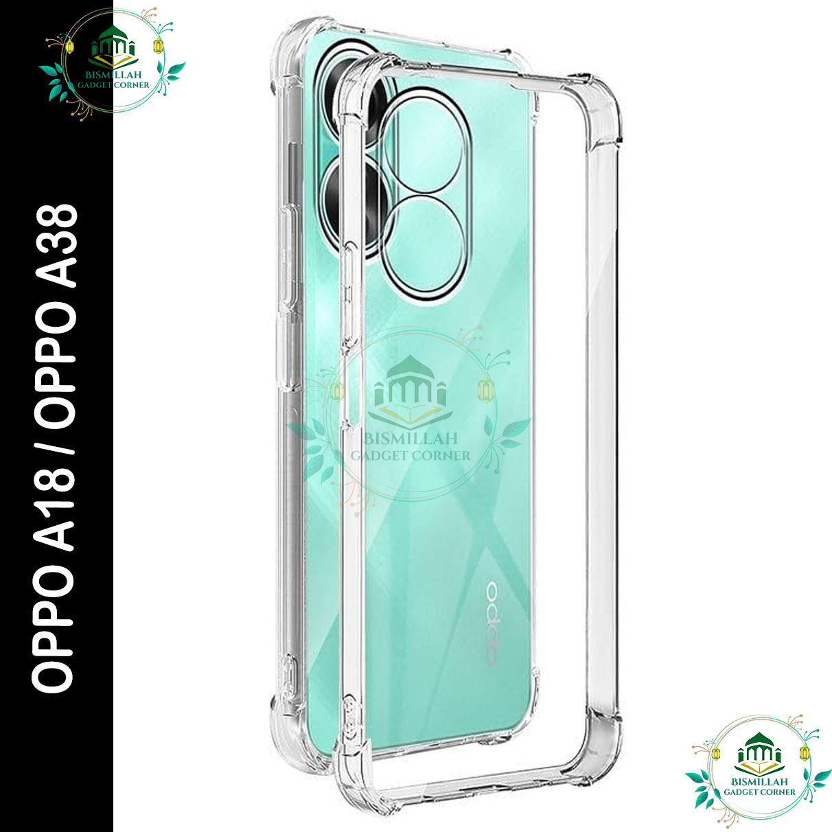 Picture of Transparent back cover For OPPO A18 / OPPO A38 Luxury transparent Protect Back Cover Soft Case Picture of Transparent back cover For OPPO A18 / OPPO A38 Luxury transparent Protect Back Cover Soft Case
