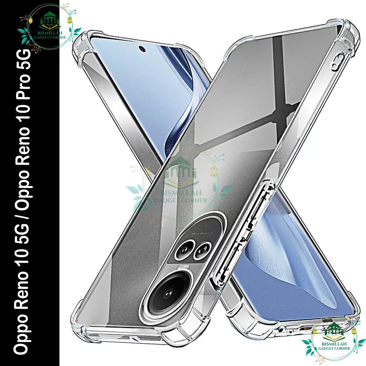 Picture of Transparent back cover For Oppo Reno 10 5G / Oppo Reno 10 Pro 5G Luxury transparent Protect Back Cover Soft Case