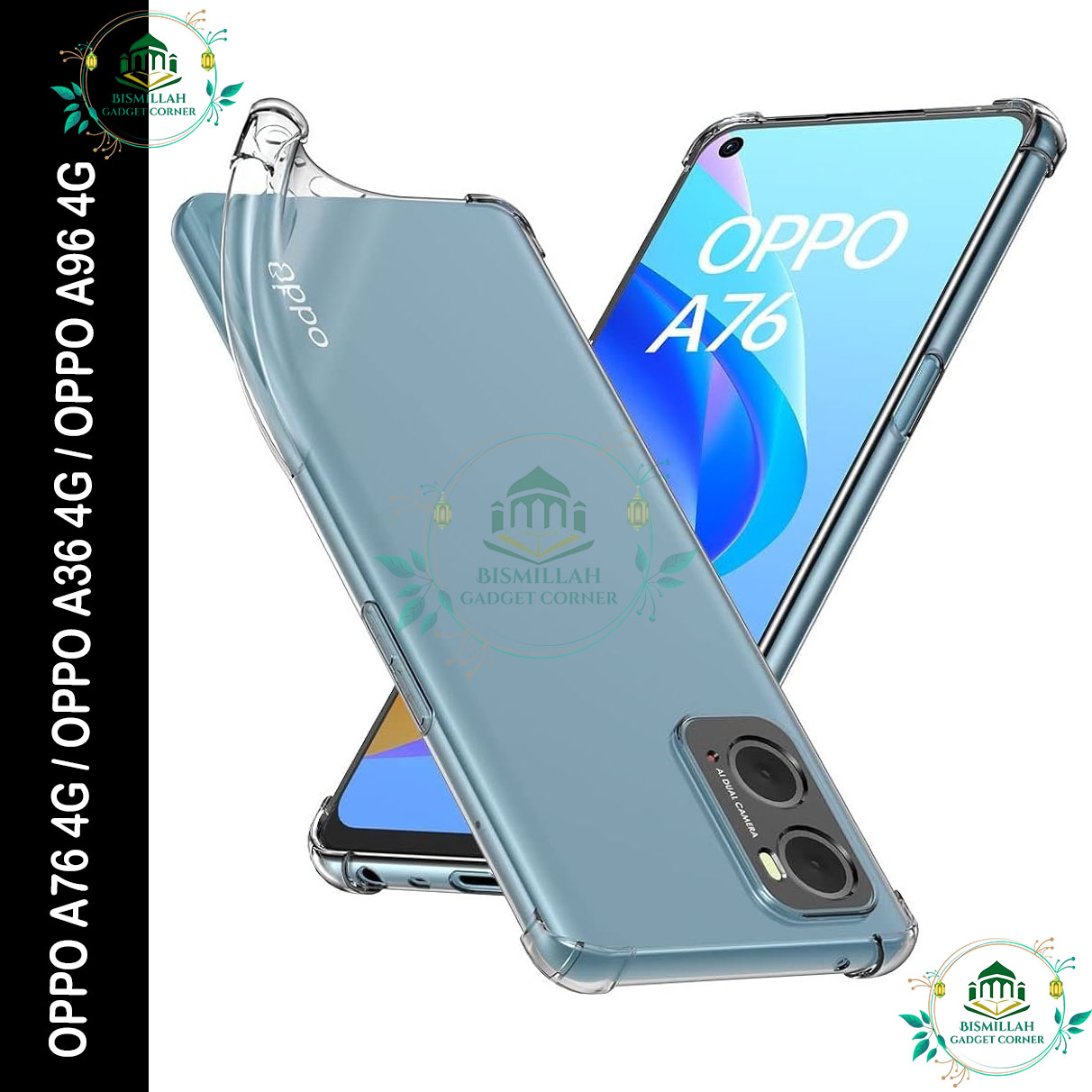 Picture of Transparent back cover For OPPO A76 4G / OPPO A36 4G / OPPO A96 4G Luxury transparent Protect Back Cover Soft Case Picture of Transparent back cover For OPPO A76 4G / OPPO A36 4G / OPPO A96 4G Luxury transparent Protect Back Cover Soft Case