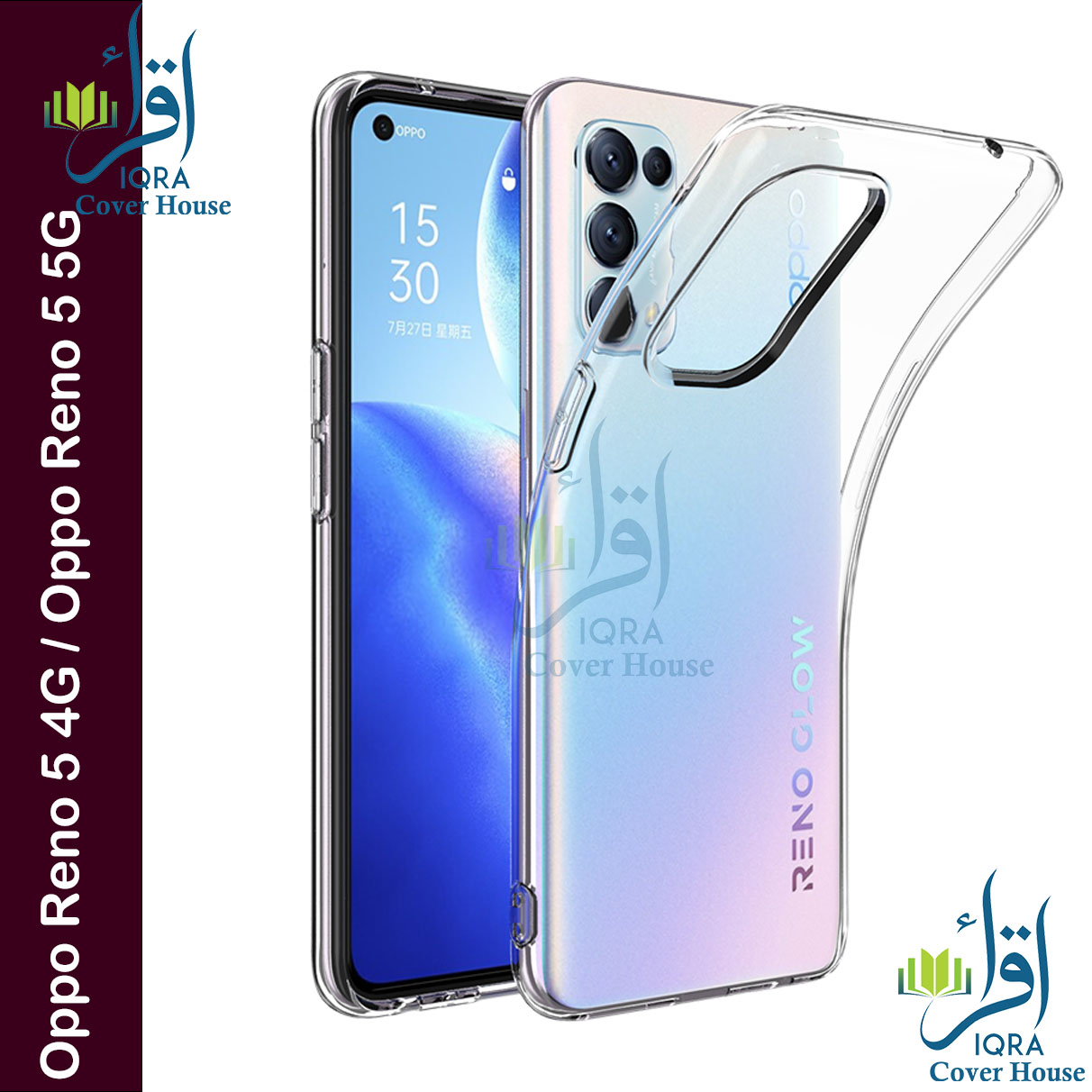 Picture of Transparent back cover For Oppo Reno 5 4G / Oppo Reno 5 5G Luxury transparent Protect Back Cover Soft Case Picture of Transparent back cover For Oppo Reno 5 4G / Oppo Reno 5 5G Luxury transparent Protect Back Cover Soft Case