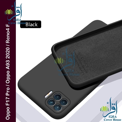 Picture of Premium Liquid Silicone Phone case for Oppo F17 Pro / Oppo A93 2020 / Oppo Reno4 F Liquid Silicon Mobile Back Case Soft Silicone Phone Cover