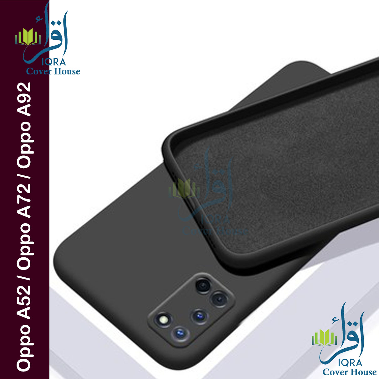 Picture of Premium Liquid Silicone Phone case for Oppo A52 / Oppo A72 / Oppo A92 Liquid Silicon Mobile Back Case Soft Silicone Phone Cover