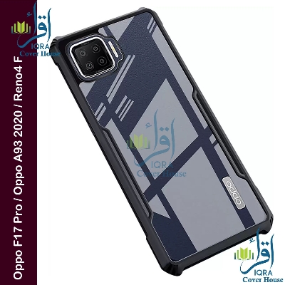 Picture of Xundd Back Cover for Oppo F17 Pro / Oppo A93 2020 / Oppo Reno4 F Transparent Hybrid Hard PC Back Bumper
