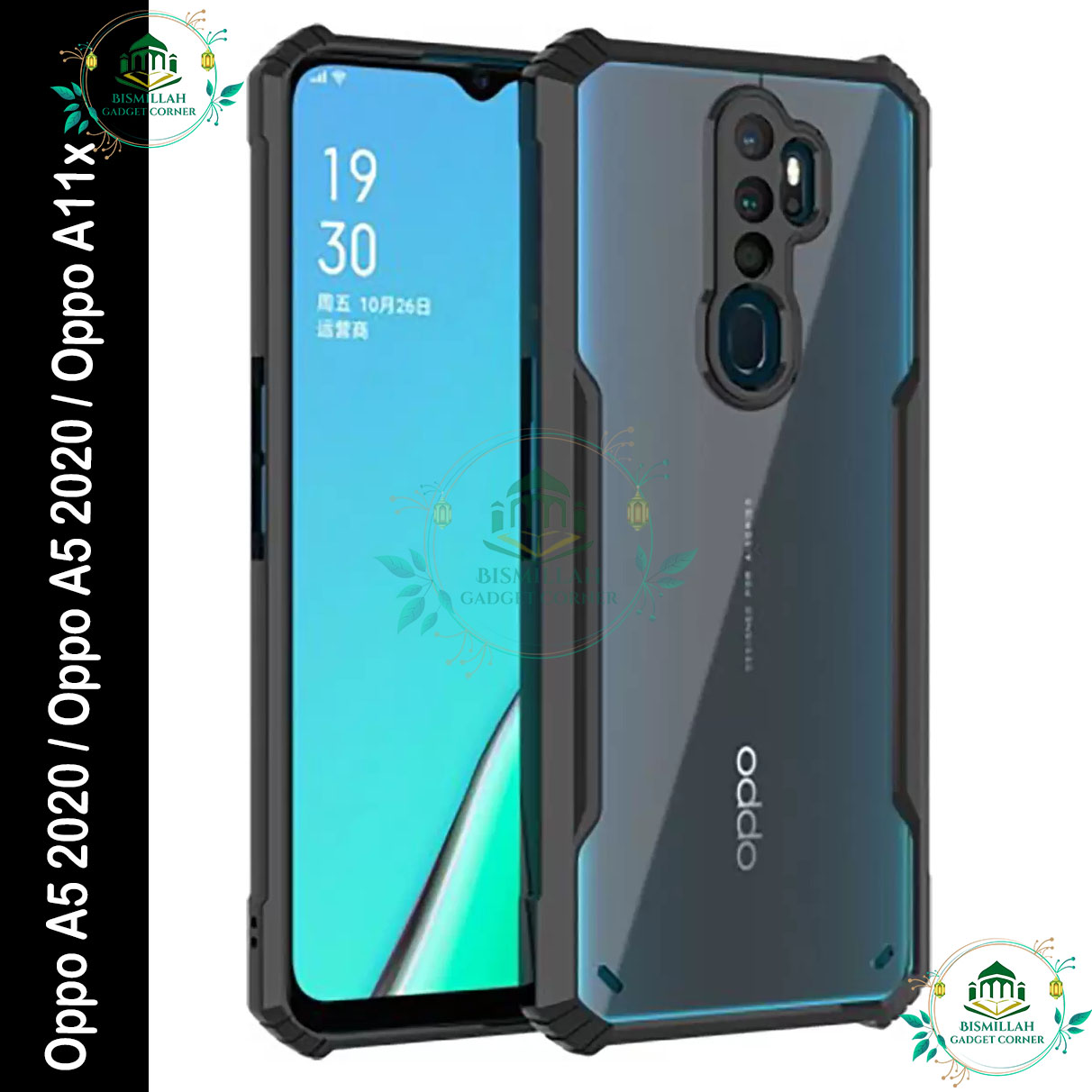 Picture of Xundd Back Cover for Oppo A5 2020 / Oppo A5 2020 / Oppo A11x Transparent Hybrid Hard PC Back Bumper