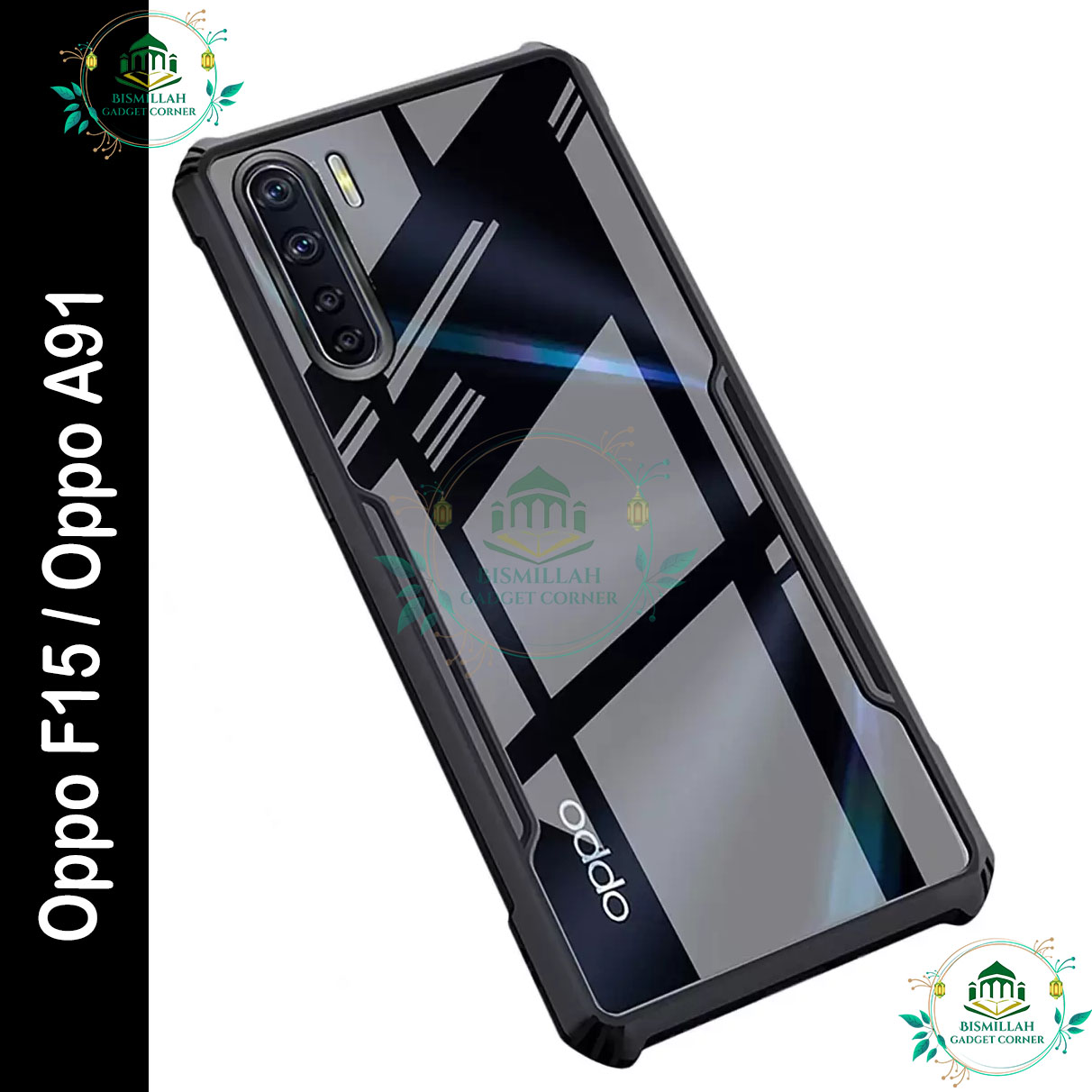 Picture of Xundd Back Cover for Oppo F15 / Oppo A91 Transparent Hybrid Hard PC Back Bumper