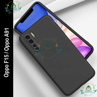 Picture of Premium Liquid Silicone Phone case for Oppo F15 / Oppo A91 Liquid Silicon Mobile Back Case Soft Silicone Phone Cover