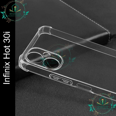Picture of Transparent back cover For Infinix Hot 30i Luxury transparent Protect Back Cover Soft Case Picture of Transparent back cover For Infinix Hot 30i Luxury transparent Protect Back Cover Soft Case