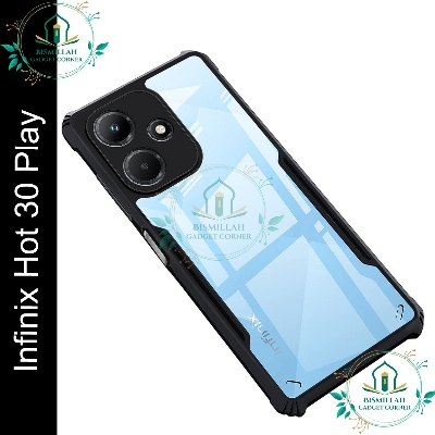 Picture of Xundd Back Cover for Infinix Hot 30 Play Transparent Hybrid Hard PC Back Bumper