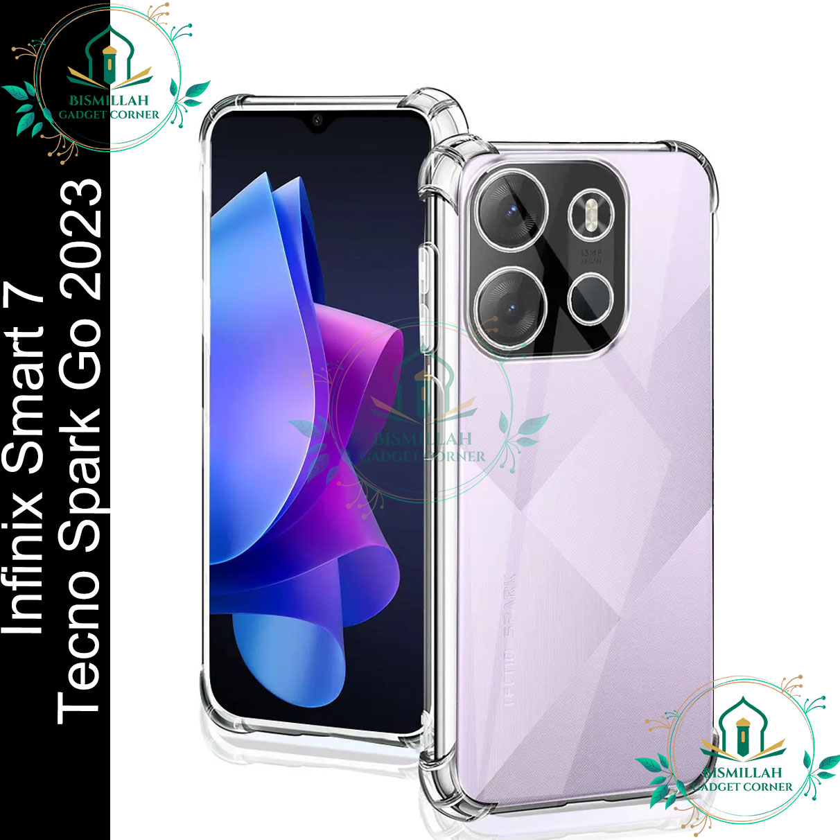 Picture of Transparent back cover For Infinix Smart 7 / Tecno Spark Go 2023 Luxury transparent Protect Back Cover Soft Case Picture of Transparent back cover For Infinix Smart 7 / Tecno Spark Go 2023 Luxury transparent Protect Back Cover Soft Case