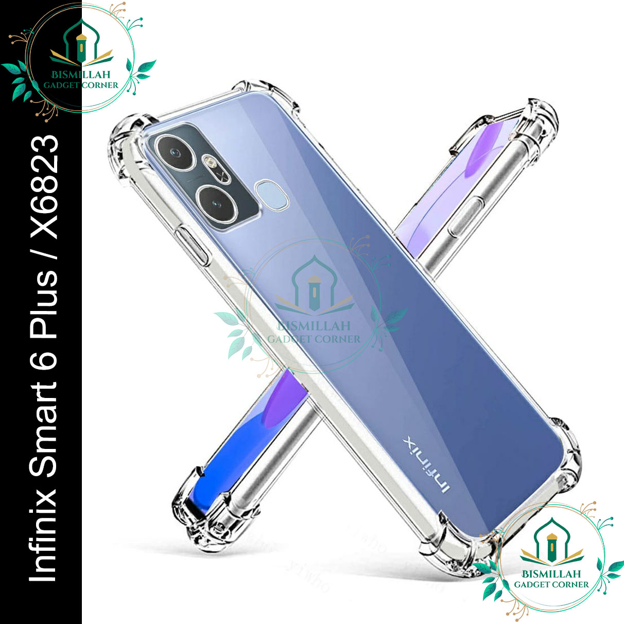 Picture of Transparent back cover For Infinix Smart 6 Plus / X6823 Luxury transparent Protect Back Cover Soft Case Picture of Transparent back cover For Infinix Smart 6 Plus / X6823 Luxury transparent Protect Back Cover Soft Case
