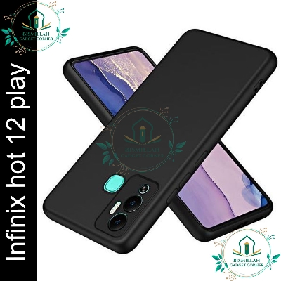 Picture of Premium Liquid Silicone Phone case for Infinix Hot 12 Play Liquid Silicon Mobile Back Case Soft Silicone Phone Cover