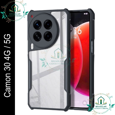 Picture of Xundd Back Cover for Tecno Camon 30 4G/5G Transparent Hybrid Hard PC Back Bumper