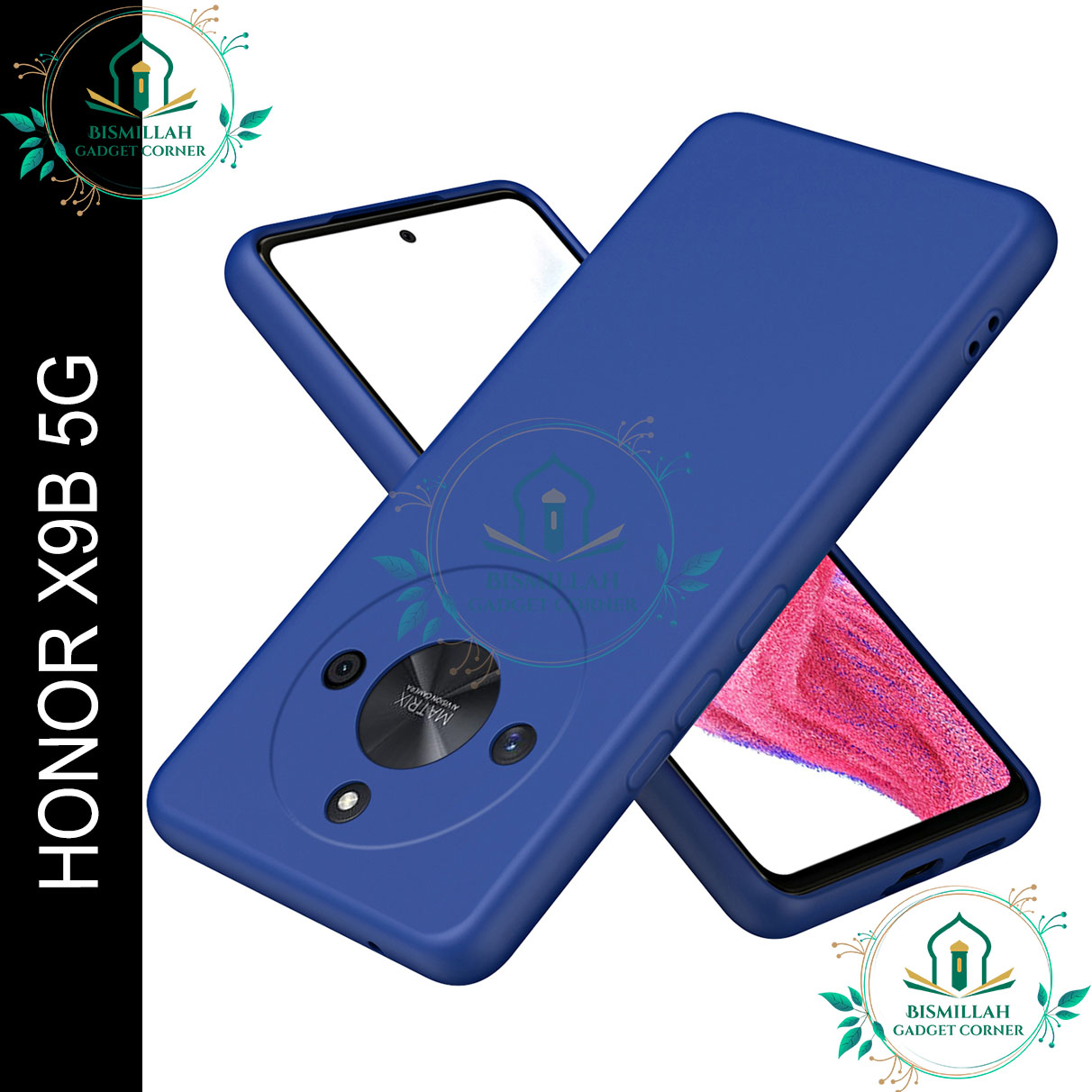 Picture of Premium Liquid Silicone Phone case for Honor X9b 5G Liquid Silicon Mobile Back Case Soft Silicone Phone Cover