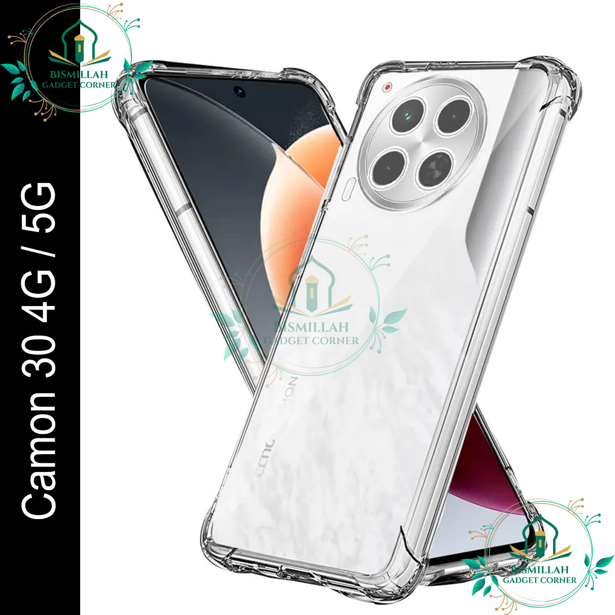 Picture of Transparent back cover For Tecno Camon 30 4G/5G Luxury transparent Protect Back Cover Soft Case Picture of Transparent back cover For Tecno Camon 30 4G/5G Luxury transparent Protect Back Cover Soft Case