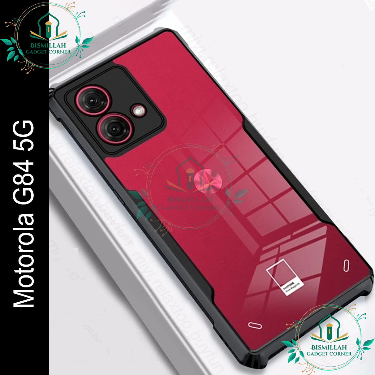 Picture of Xundd Back Cover for Motorola Moto G84 5G Transparent Hybrid Hard PC Back Bumper