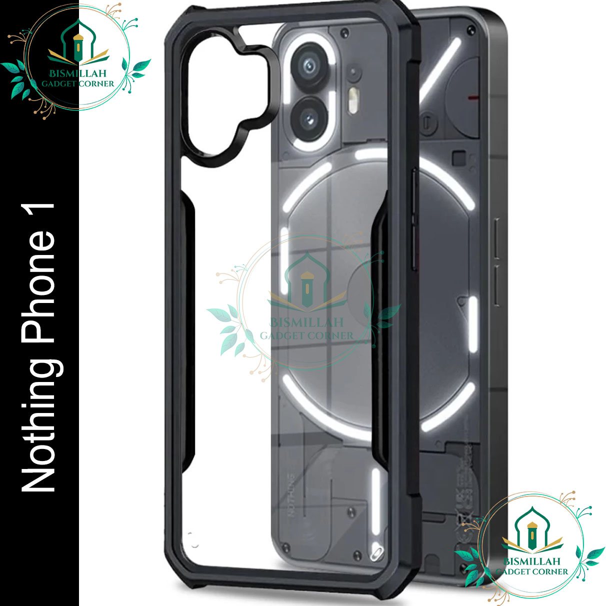Picture of Xundd Back Cover for Nothing Phone 1 Transparent Hybrid Hard PC Back Bumper