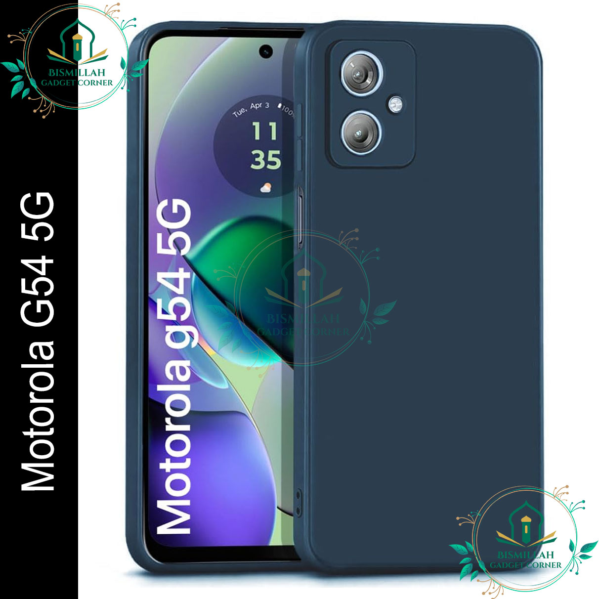 Picture of Premium Liquid Silicone Phone case for Motorola Moto G54 5G Liquid Silicon Mobile Back Case Soft Silicone Phone Cover