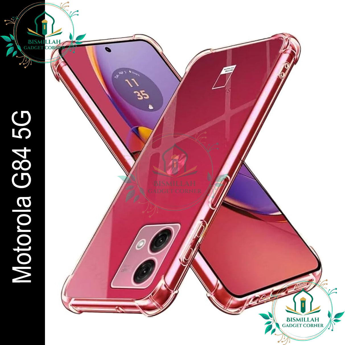 Picture of Transparent back cover For Motorola Moto G84 5G Luxury transparent Protect Back Cover Soft Case