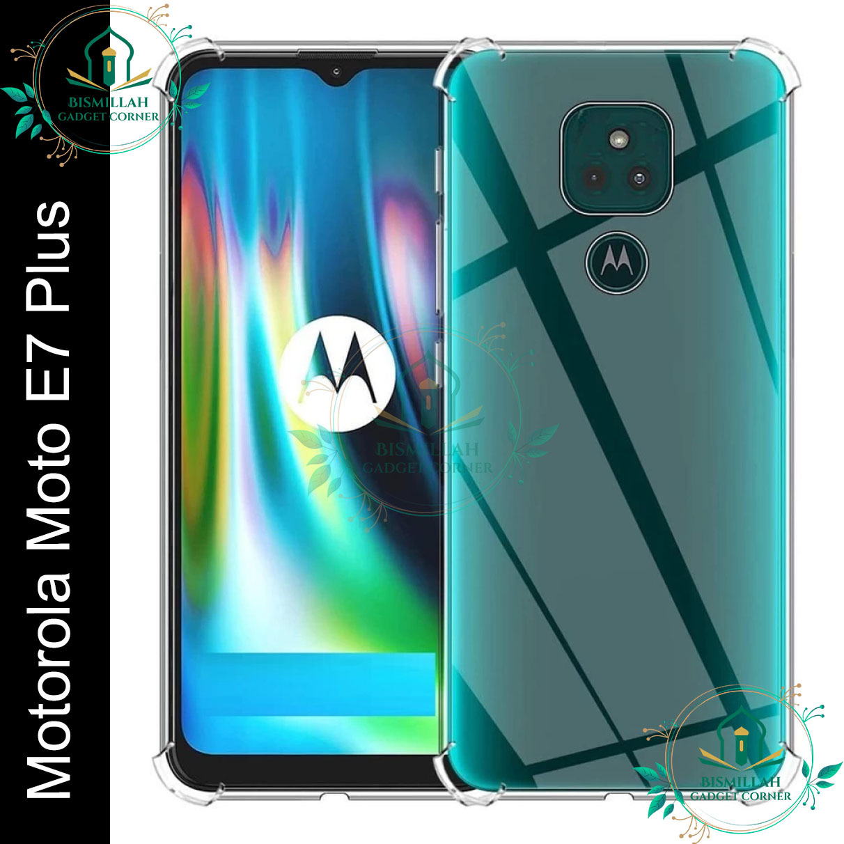 Picture of Transparent back cover For Motorola Moto E7 Plus / Motorola Moto E7+ Luxury transparent Protect Back Cover Soft Case
