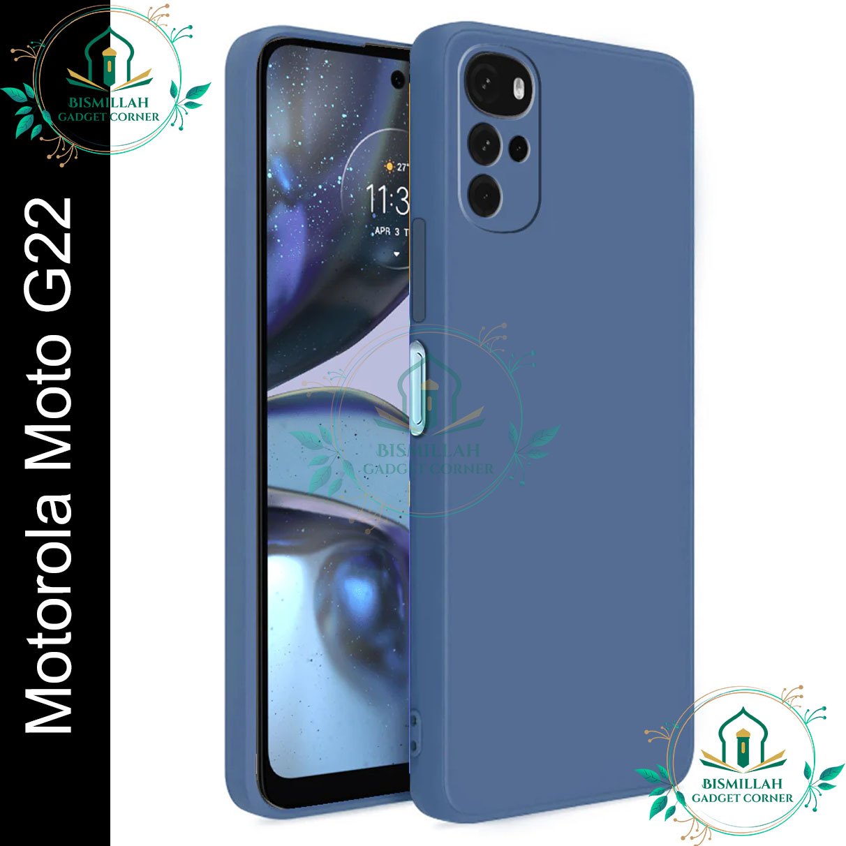 Picture of Premium Liquid Silicone Phone case for Motorola Moto G22 Liquid Silicon Mobile Back Case Soft Silicone Phone Cover