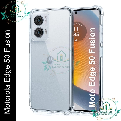 Picture of Transparent back cover For Motorola Edge 50 Fusion Luxury transparent Protect Back Cover Soft Case