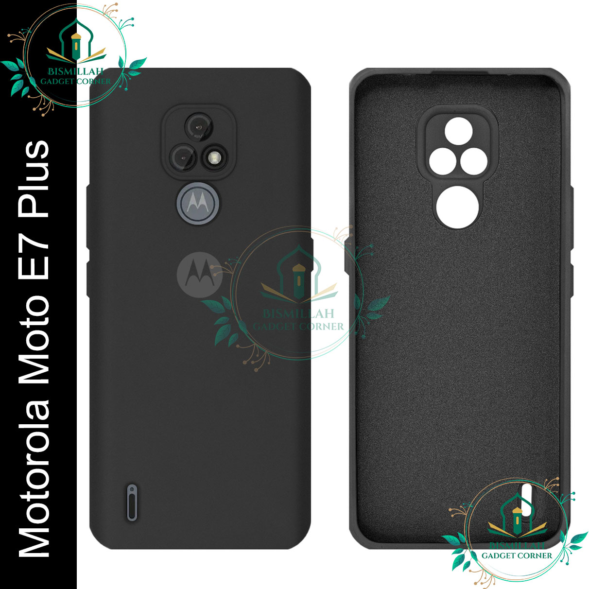 Picture of Premium Liquid Silicone Phone case for Motorola Moto E7 Plus Liquid Silicon Mobile Back Case Soft Silicone Phone Cover