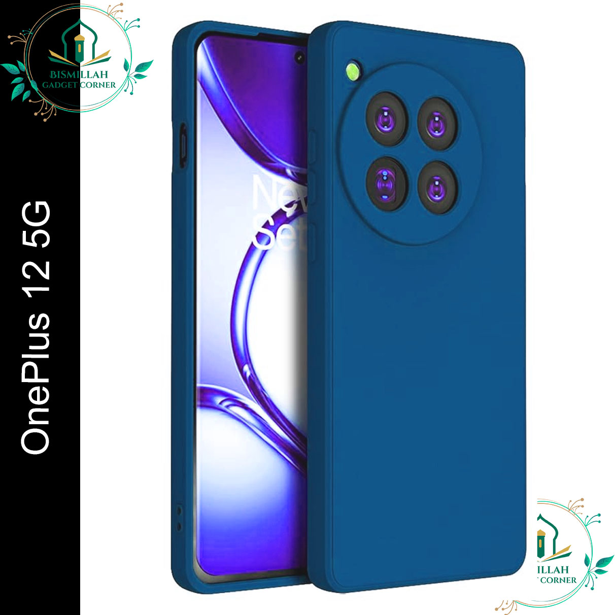 Picture of Premium Liquid Silicone Phone case for OnePlus 12 5G / 1+ 12 5G  Liquid Silicon Mobile Back Case Soft Silicone Phone Cover