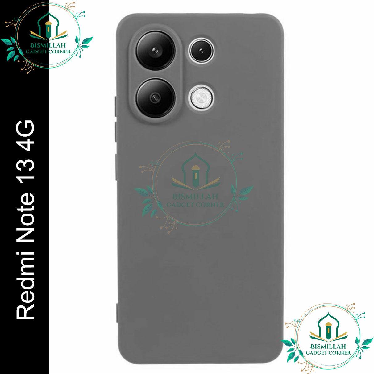 Picture of Premium Liquid Silicone Phone case for Xiaomi Redmi Note 13 4G Liquid Silicon Mobile Back Case Soft Silicone Phone Cover