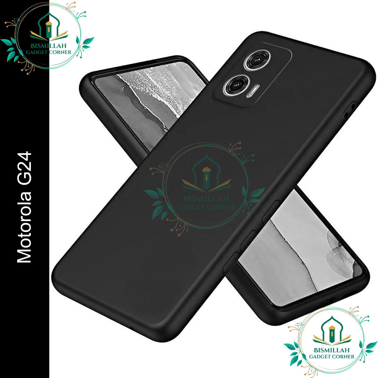 Picture of Premium Liquid Silicone Phone case for Motorola Moto G24 Liquid Silicon Mobile Back Case Soft Silicone Phone Cover