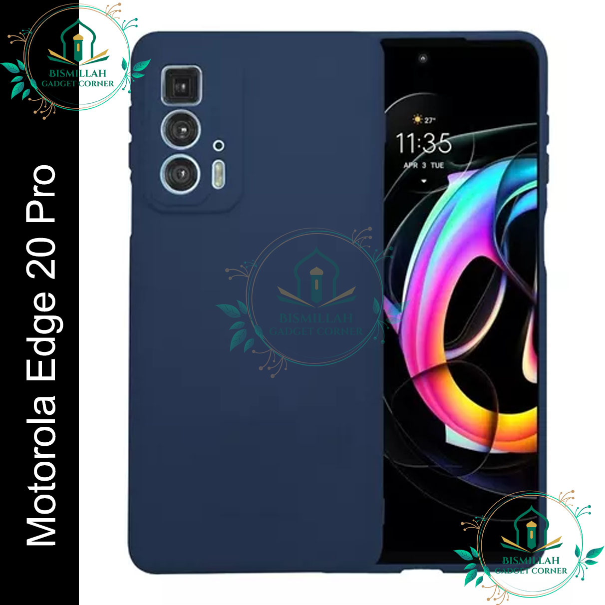 Picture of Premium Liquid Silicone Phone case for Motorola Edge 20 Pro Liquid Silicon Mobile Back Case Soft Silicone Phone Cover