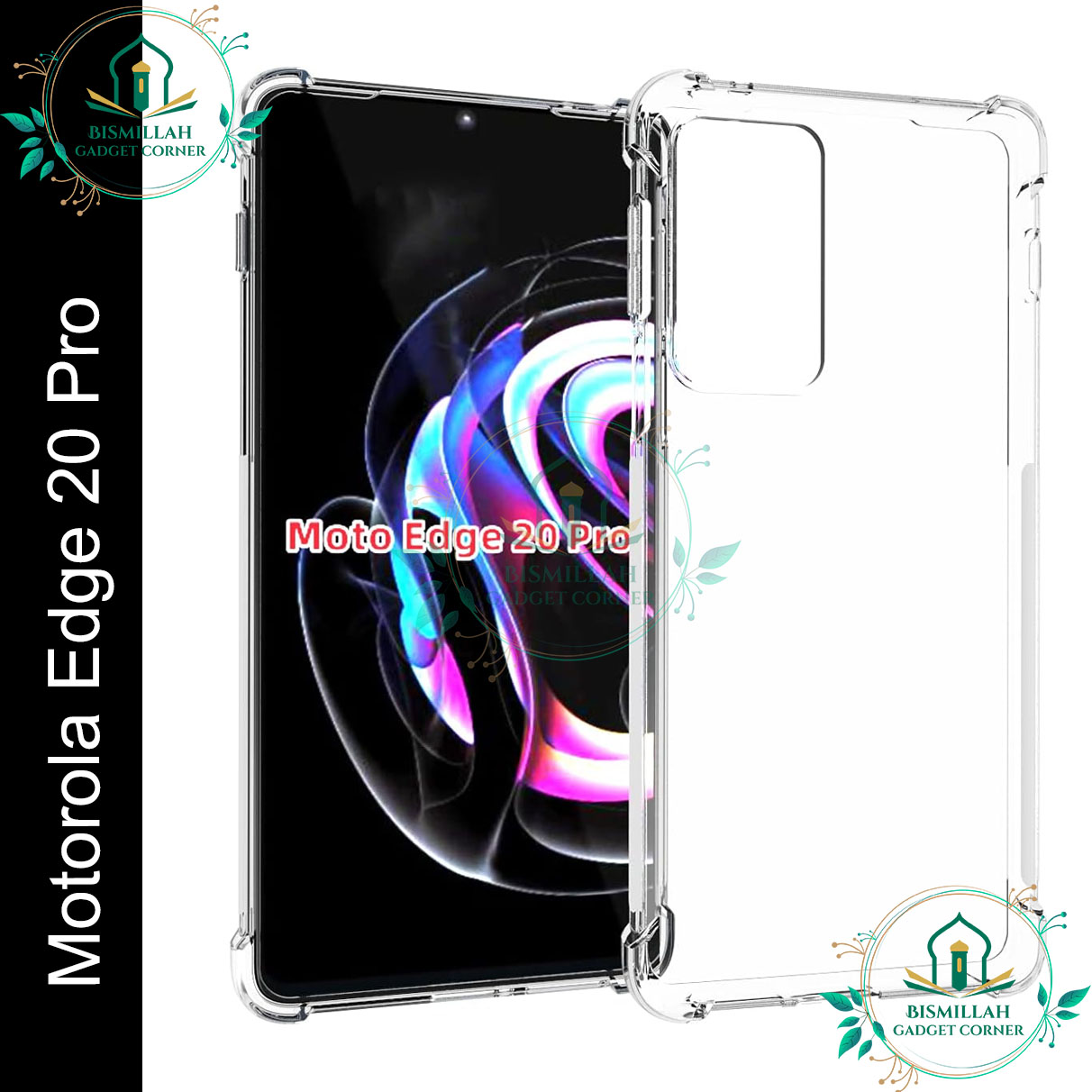 Picture of Transparent back cover For Motorola Edge 20 Pro Luxury transparent Protect Back Cover Soft Case