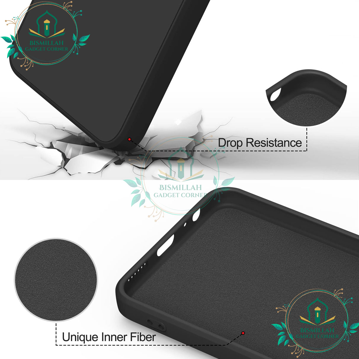 Picture of Premium Liquid Silicone Phone case for Honor X7a Liquid Silicon Mobile Back Case Soft Silicone Phone Cover