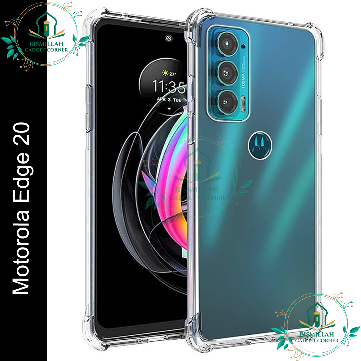 Picture of Transparent back cover For Motorola Edge 20 Luxury transparent Protect Back Cover Soft Case