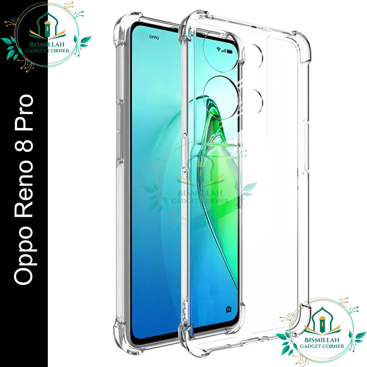 Picture of Transparent back cover For Oppo Reno8 Pro 5G Luxury transparent Protect Back Cover Soft Case