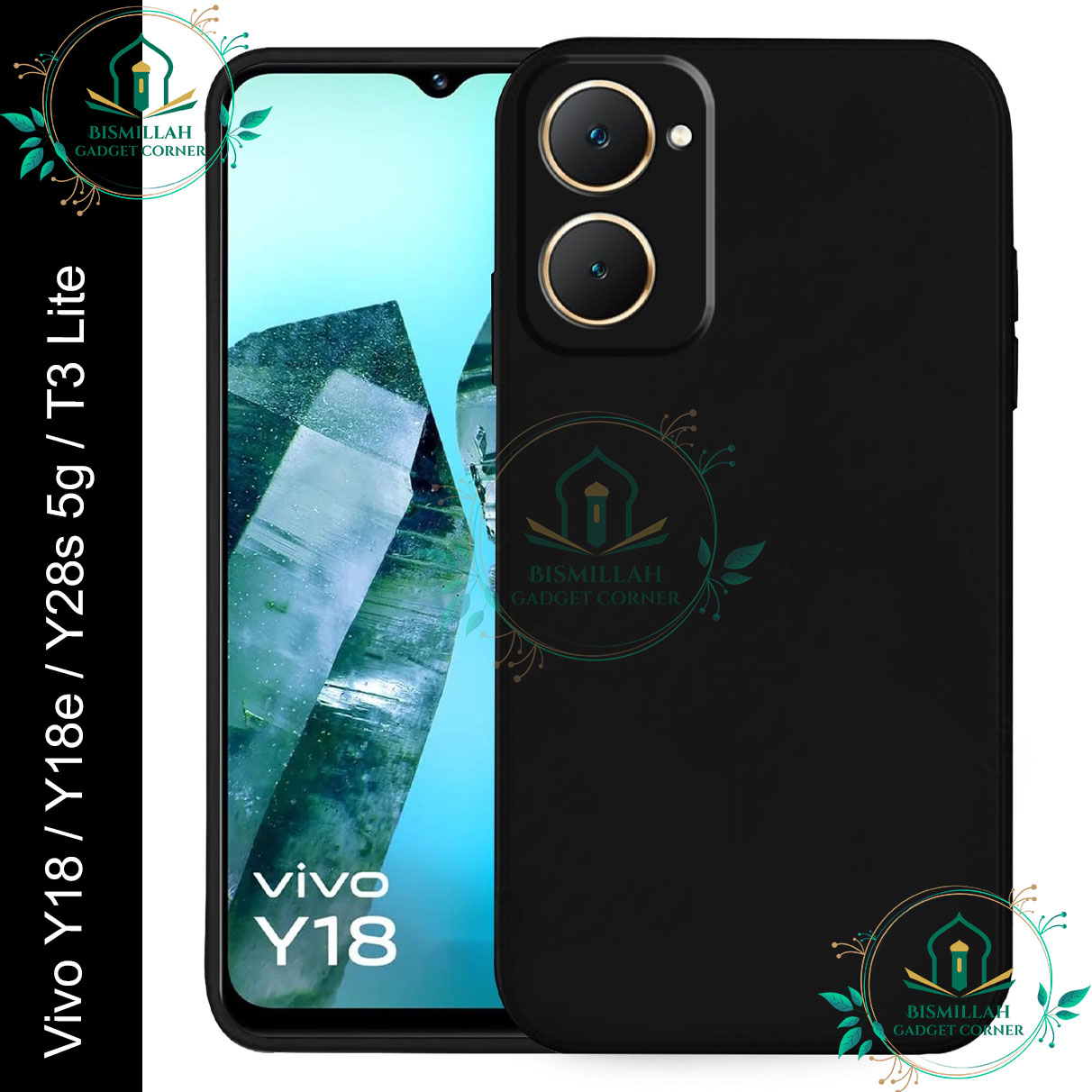 Picture of Premium Liquid Silicone Phone case for Vivo Y18 / Y18 Ultra / Y28s 5G / vivo T3 Lite Liquid Silicon Mobile Back Case Soft Silicone Phone Cover