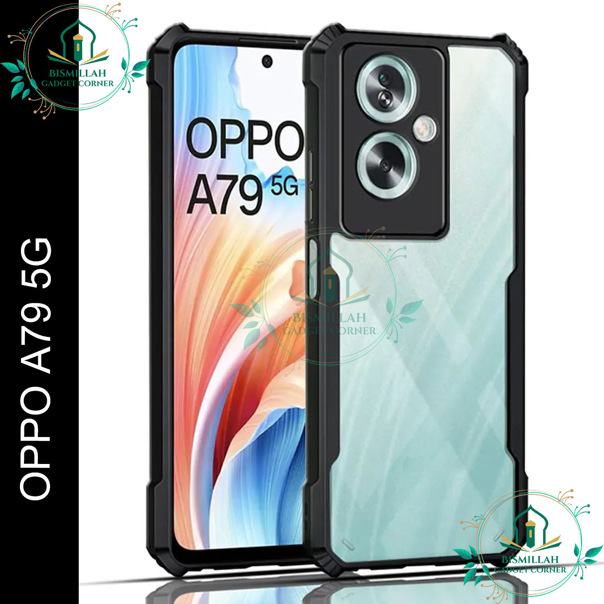 Picture of Xundd Back Cover for OPPO A79 5G Transparent Hybrid Hard PC Back Bumper
