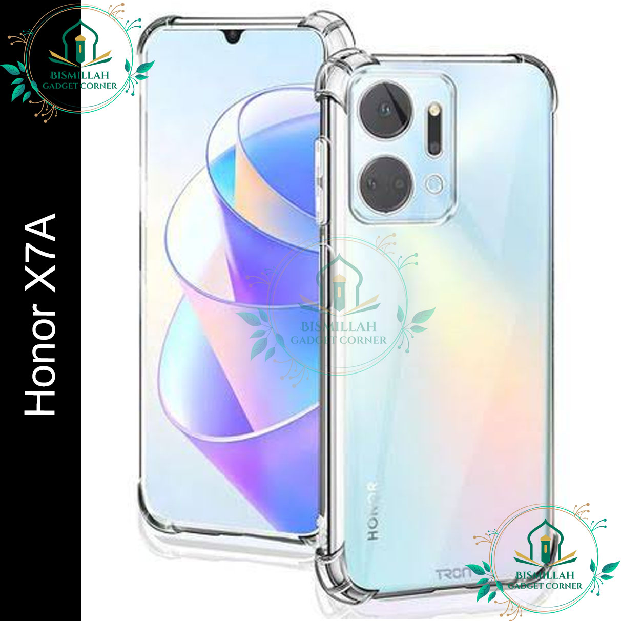 Picture of Transparent back cover For Honor X7a Luxury transparent Protect Back Cover Soft Case