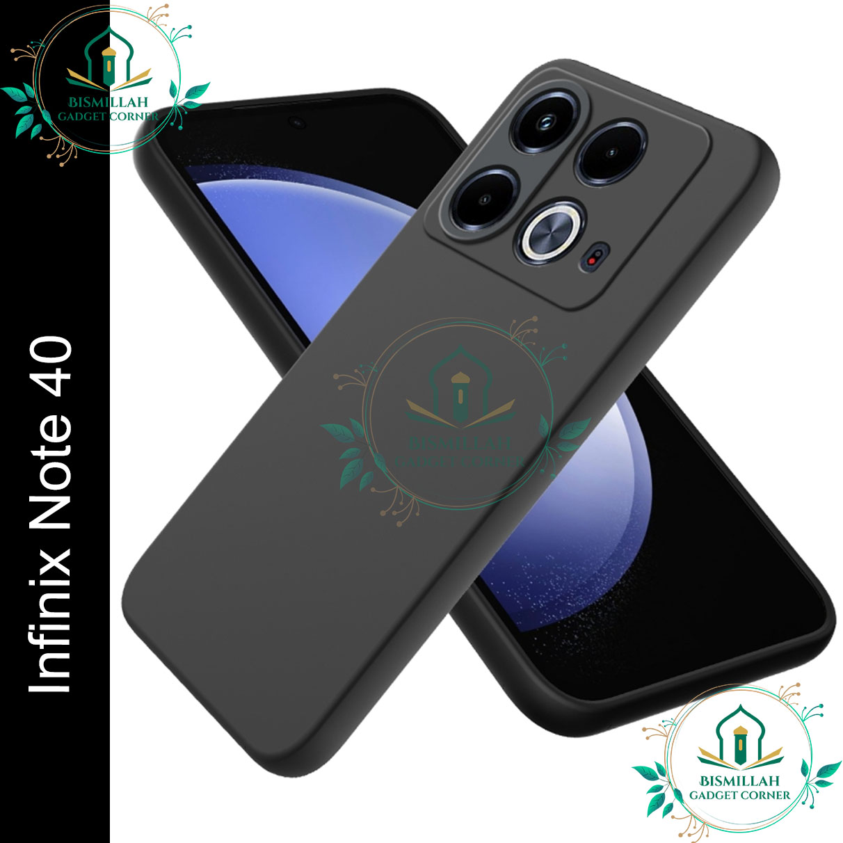 Picture of Premium Liquid Silicone Phone case for Infinix Note 40 Liquid Silicon Mobile Back Case Soft Silicone Phone Cover