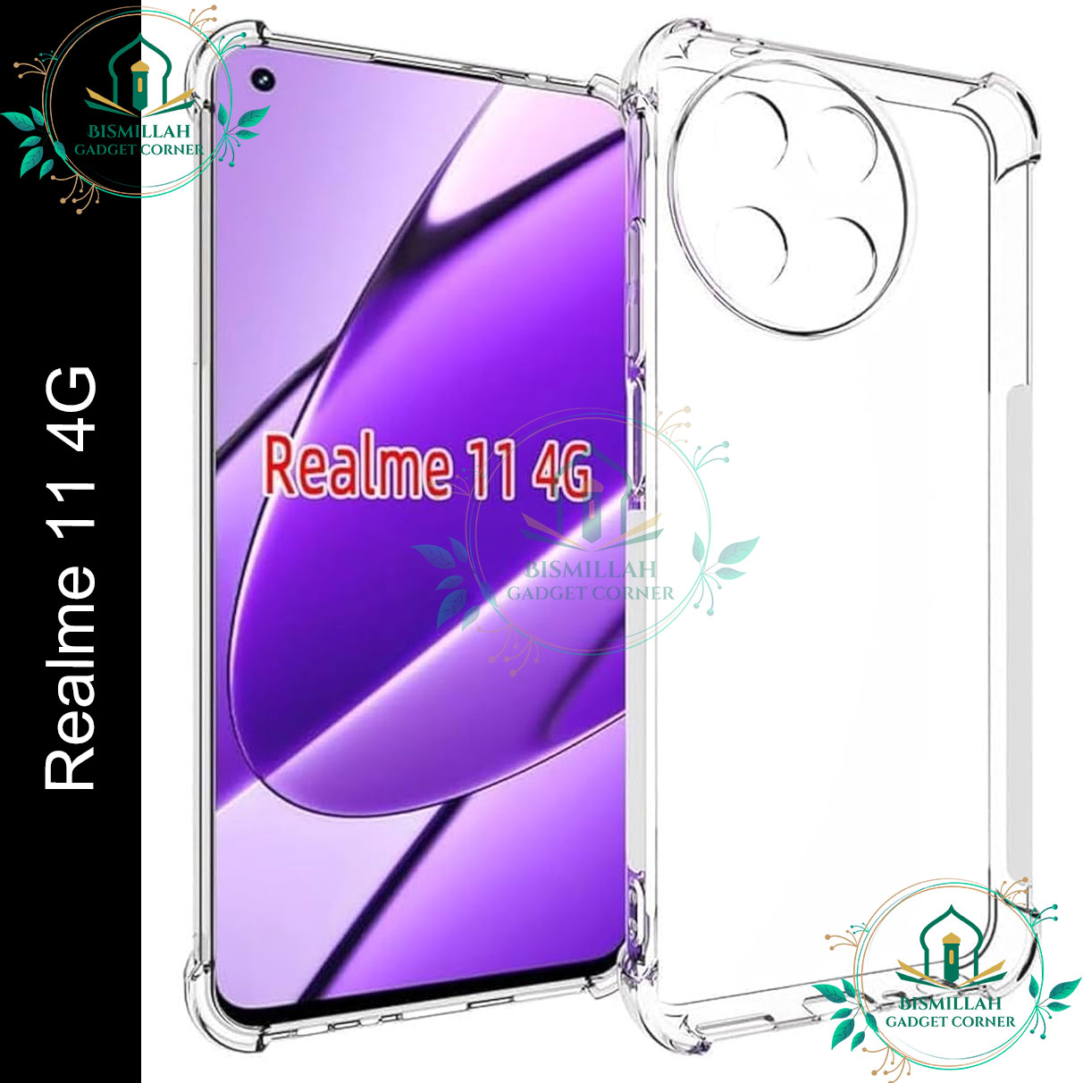 Picture of Transparent back cover For Realme 11 4G Luxury transparent Protect Back Cover Soft Case