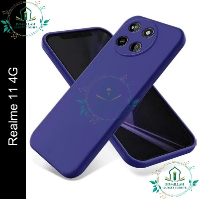 Picture of Premium Liquid Silicone Phone case for Realme 11 4G Liquid Silicon Mobile Back Case Soft Silicone Phone Cover