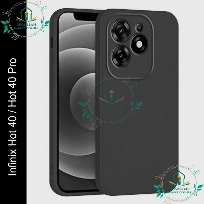 Picture of Premium Liquid Silicone Phone case for Infinix Hot 40 / Infinix Hot 40 Pro Liquid Silicon Mobile Back Case Soft Silicone Phone Cover