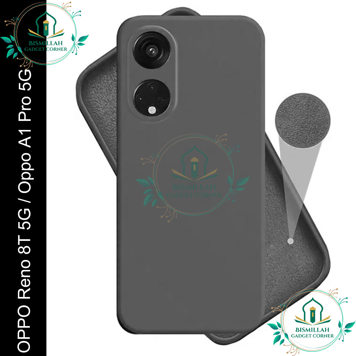 Picture of Premium Liquid Silicone Phone case for Oppo Reno8 T 5G / Oppo A1 Pro 5G Liquid Silicon Mobile Back Case Soft Silicone Phone Cover