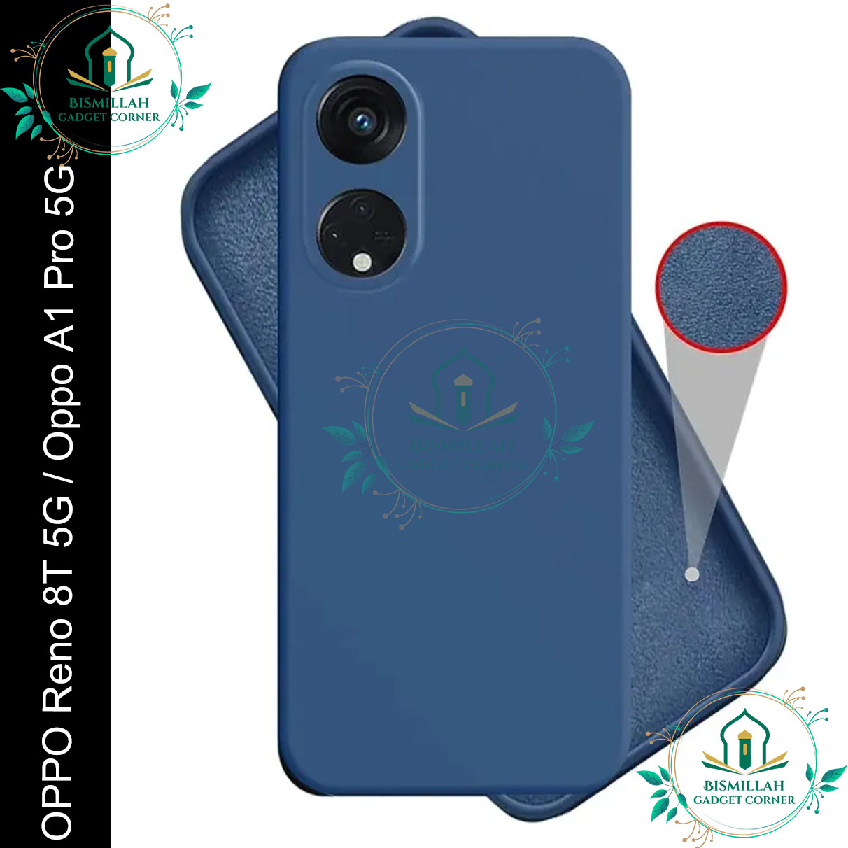 Picture of Premium Liquid Silicone Phone case for Oppo Reno8 T 5G / Oppo A1 Pro 5G Liquid Silicon Mobile Back Case Soft Silicone Phone Cover