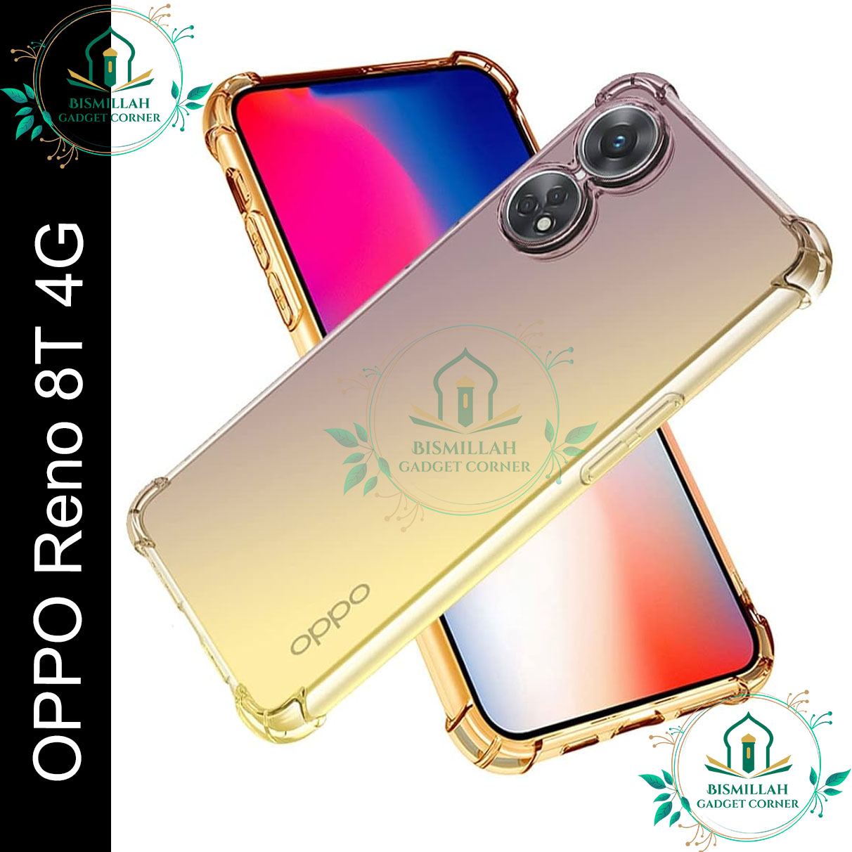 Picture of Transparent back cover For OPPO Reno8 T 4G Luxury transparent Protect Back Cover Soft Case