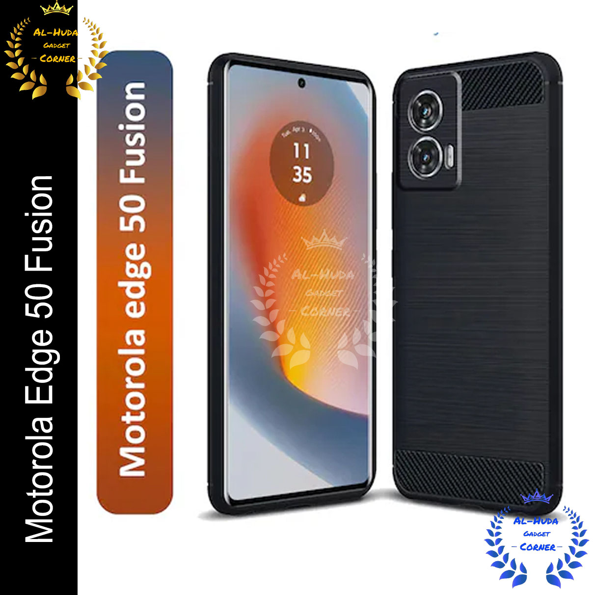 Picture of Spigen cover For Motorola Edge 50 Fusion Carbon Fiber Back cover Soft Slim Fashion Non-Slip Protective Carbon Fiber Phone Case