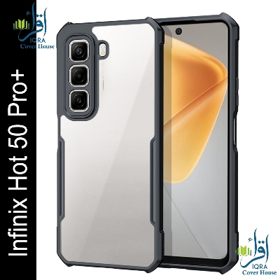 Picture of Xundd Back Cover for Infinix Hot 50 Pro Plus / Infinix Hot 50 Pro+ 4G Transparent Hybrid Hard PC Back Bumper