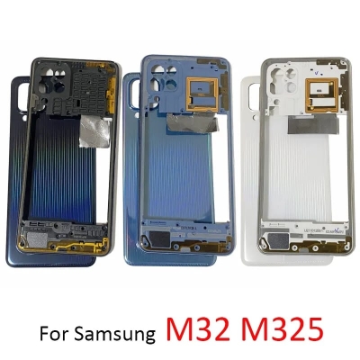 Picture of Replacement Backshell Panel + midel frame for Samsung Galaxy M32 4g Battery Back Door Back panel