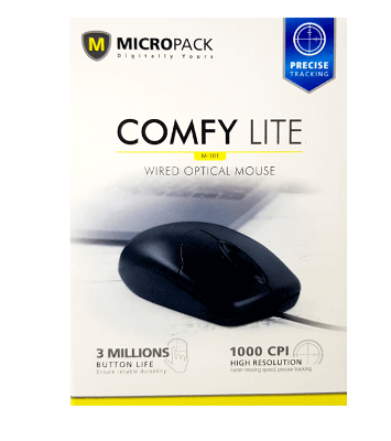 Picture of Micropack M101 Black Optical USB Mouse